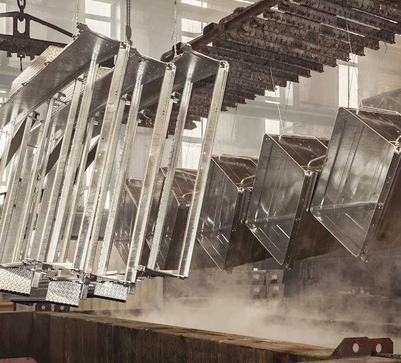Industrial steel piping and metal processing depot